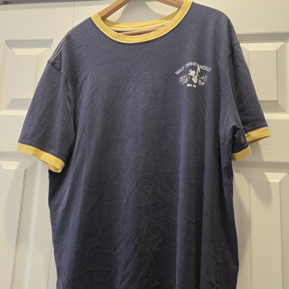Disney Blue and Yellow Short Sleeve Tee